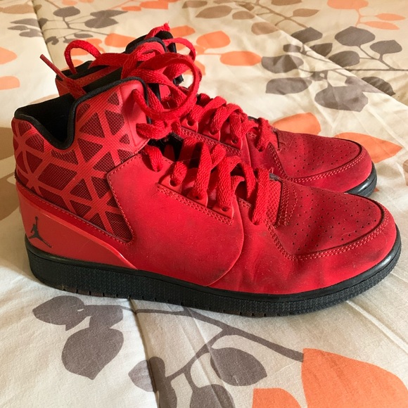 red high top jordans